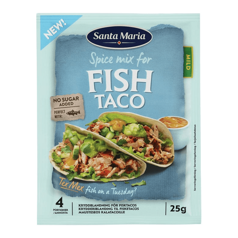 Santa Maria Fish Taco Kryddmix - Spicemix for Fish Tacos 25g-Swedishness