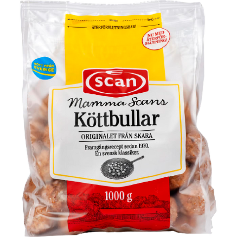 Scan Mamma Scans Köttbullar - Meatballs 1kg-Swedishness