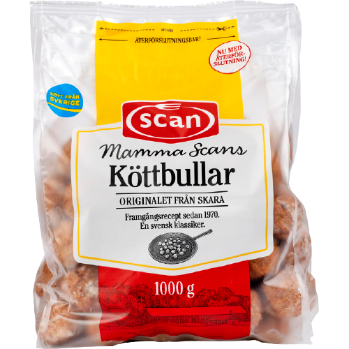 Scan Mamma Scans Köttbullar - Meatballs 1kg-Swedishness
