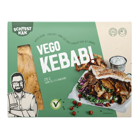 Schysst Käk Vegokebab - Vegetarian kebab 275g-Swedishness