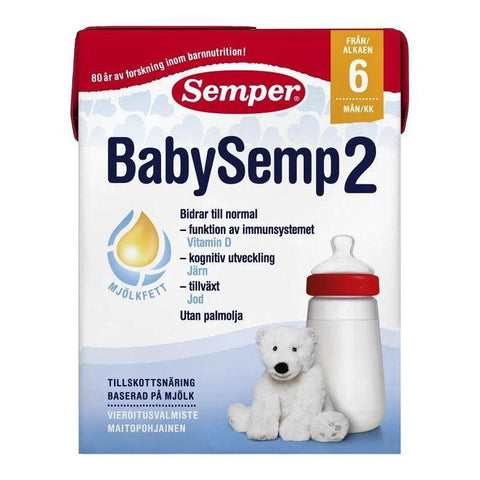 Semper BabySemp 2 drickfärdig- Breast milk substitute 200ml-Swedishness