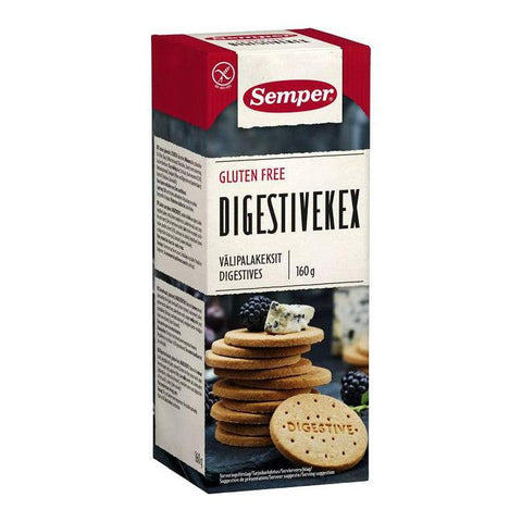 Semper Digestivekex Glutenfri - Digestive Biscuits Gluten free 160g-Swedishness