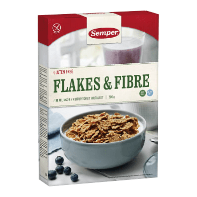 Semper Flakes & Fibre - Cereal 300g-Swedishness