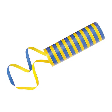 Serpentiner Blå/Gul - Decoration Party Props Blue/Yellow-Swedishness