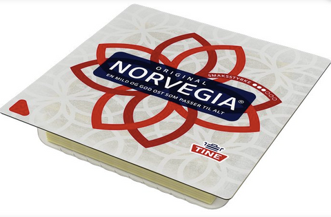 TINE Norvegia Skivad Ost - Sliced Norwegian Cheese 27% 300 g-Swedishness