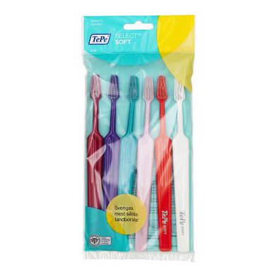 Te-Pe mjuka tandborstar - Soft Toothbrushes Dentalcare 6 p-Swedishness