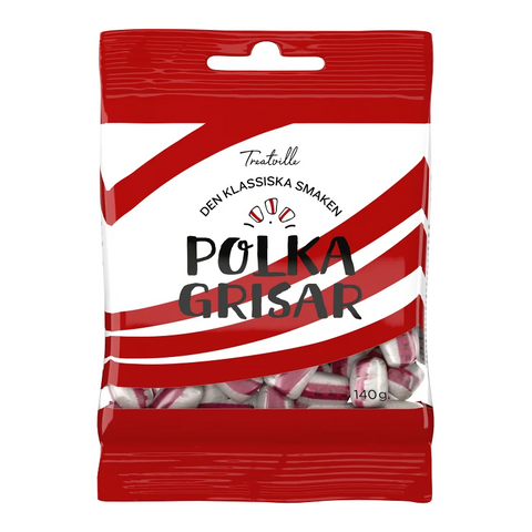 Treatville Polkagrisar - "Polka Pigs" 140 g-Swedishness