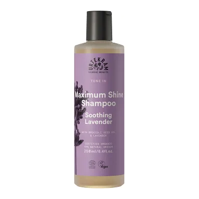 Urtekram - Maximum Shine Shampoo - Soothing Lavender 250 ml-Swedishness