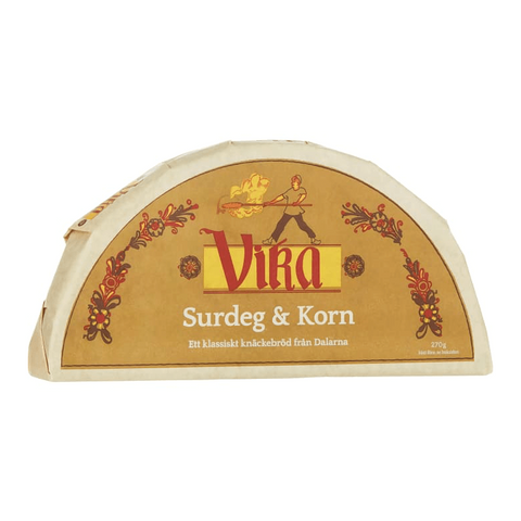 Vika Surdeg & Korn - Sourdough and Barley Crisp Bread 270 g-Swedishness