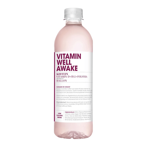 Vitamin Well Awake Raspberry 50cl-Swedishness