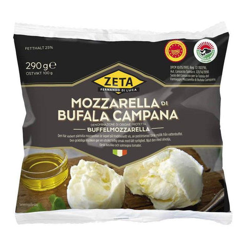 Zeta Mozzarella di Bufala campana - Mozzarella cheese 100g-Swedishness