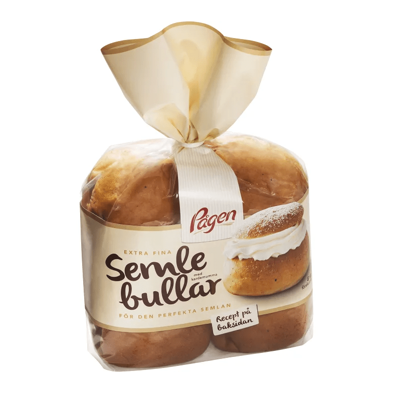 Pågen Semlebullar - Buns for Semlor, 8p 430g-Swedishness