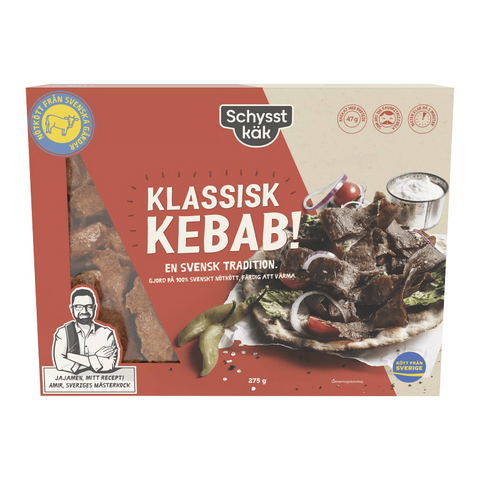 Schysst käk Klassisk Kebab - Kebab Meat 275g-Swedishness